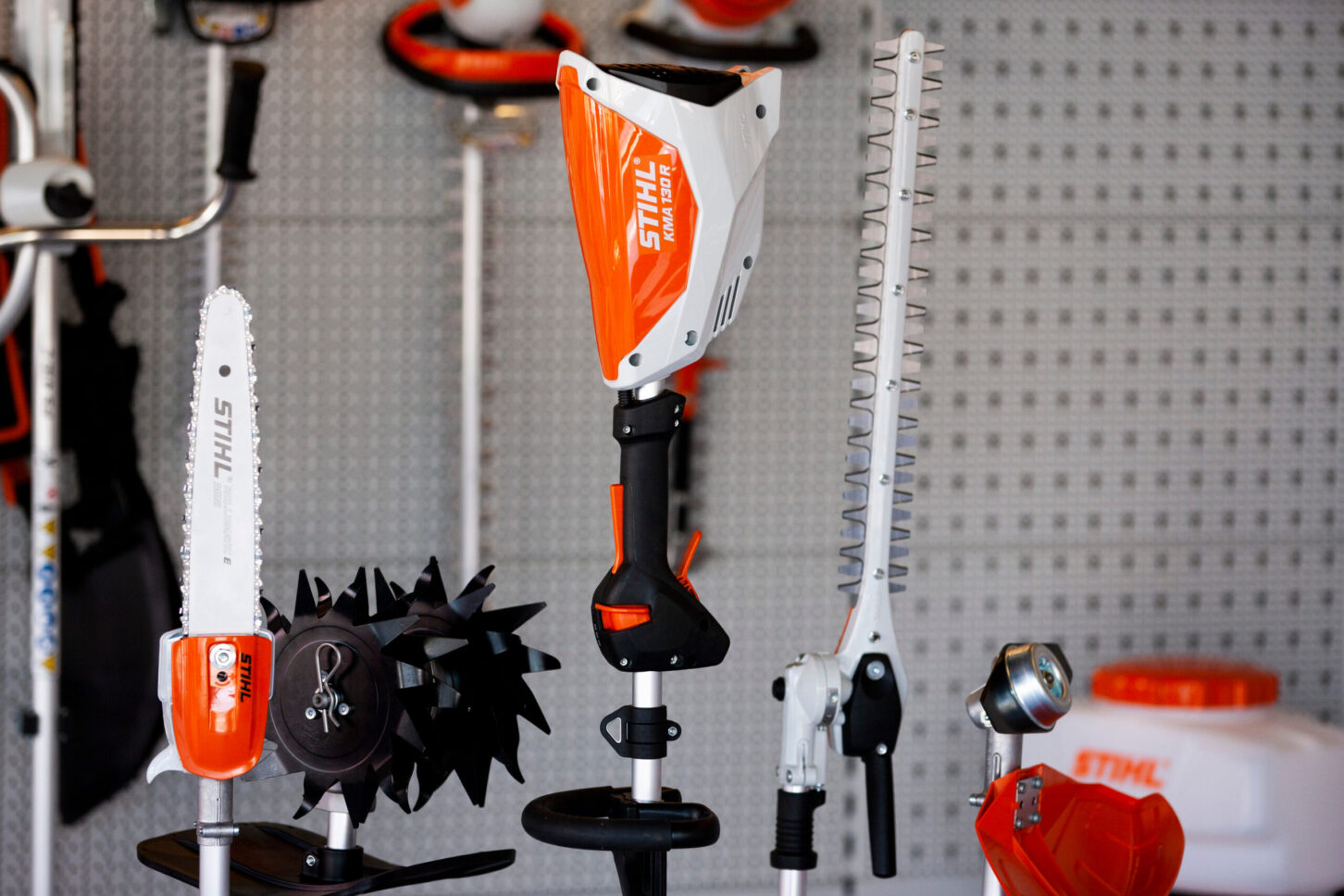 Tumbi Mowers Shelf With Stihl Products